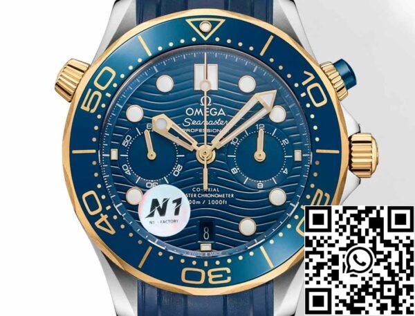 i1723742654 3157 1 Omega Seamaster 210.20.44.51.03.001 Diver 300m 1:1 Best Edition N1 Factory Cinturino in gomma