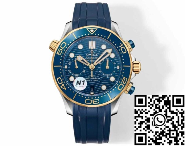 i1723742654 4190 7 Omega Seamaster 210.20.44.51.03.001 Diver 300m 1:1 Best Edition N1 Fabryczny gumowy pasek