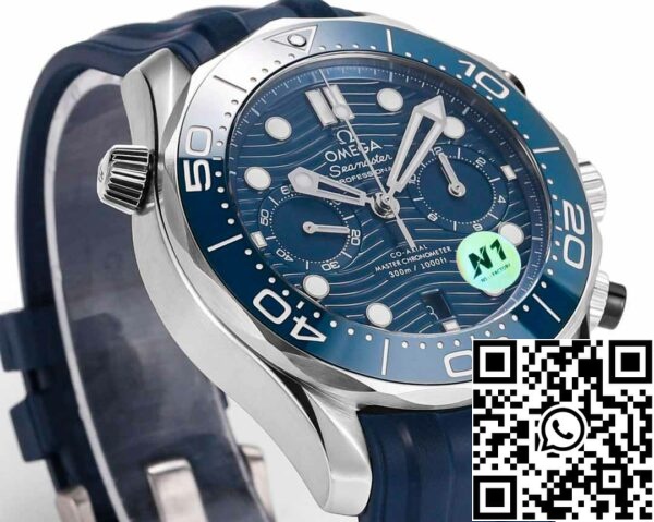 i1723742713 4693 6 Omega Seamaster Collectie 210.30.44.51.03.001 1:1 Beste Editie N1 Fabrieksrubberband