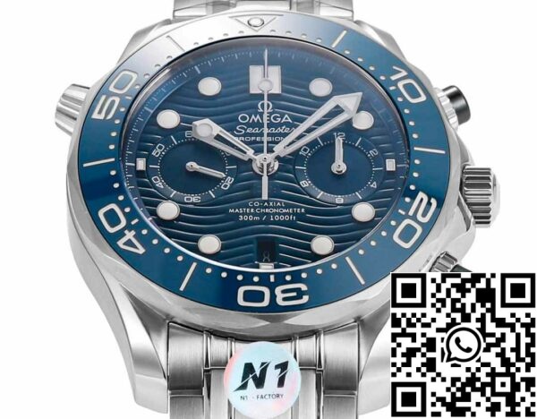 i1723742738 5119 1 Omega Seamaster Collection 210.30.44.51.03.001 1:1 Best Edition N1 Factory Blue Dial