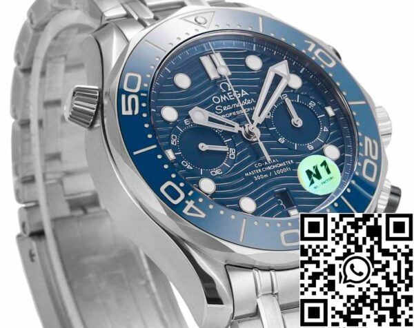 i1723742738 6565 4 Omega Seamaster Collection 210.30.44.51.03.001 1:1 Best Edition N1 Factory Blue Dial