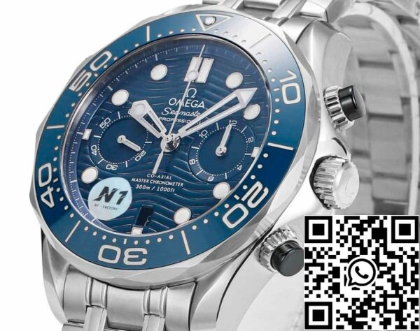 i1723742738 8084 8 Omega Seamaster Collection 210.30.44.51.03.001 1:1 Best Edition N1 Factory Blue Dial