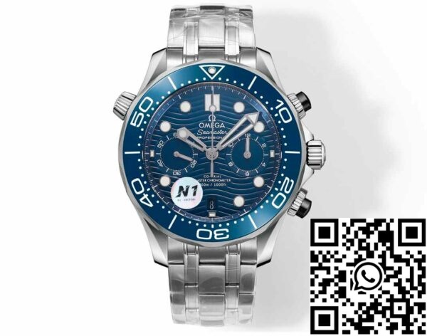 i1723742738 8501 6 Omega Seamaster Collection 210.30.44.51.03.001 1:1 Best Edition N1 Factory Quadrante blu