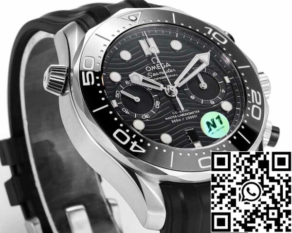 i1723742753 9711 1 Omega Seamaster 210.30.44.51.01.001 Diver 300m 1:1 Best Edition N1 Factory Bracelete em borracha