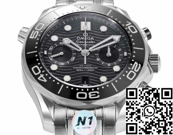 i1723742767 9066 5 Omega Seamaster 210.30.44.51.01.001 Diver 300m 1:1 Best Edition N1 Fabriek Zwarte Wijzerplaat