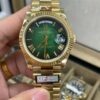 m1716347459231 0728 A Rolex apresenta o novo Day-Date 40 mm com mostrador verde 2024 QF Factory 1:1 Best Edition