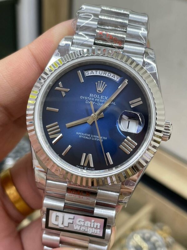 m1716347472704 7163 Rolex presenta el nuevo Day-Date 40mm con esfera azul 2024 QF Factory 1:1 Best Edition