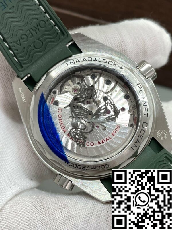 m1720850074890 9754 Omega Seamaster Planet Ocean 600M 215.32.44.21.06.001 VS Factory 1:1 Best Edition Correia de borracha verde