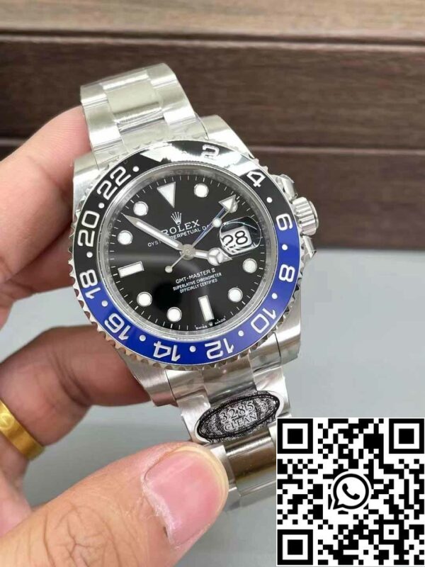 m1724030580466 1900 Rolex GMT Master II 116710BLNR-78200 1:1 Najboljša izdaja Čista tovarna Črna številčnica