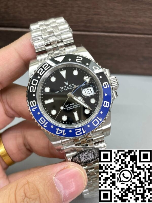 m1724036346466 6634 Rolex GMT Master II M126710BLNR-0002 Bracelete Jubileu Clean Factory V3 Imagem real