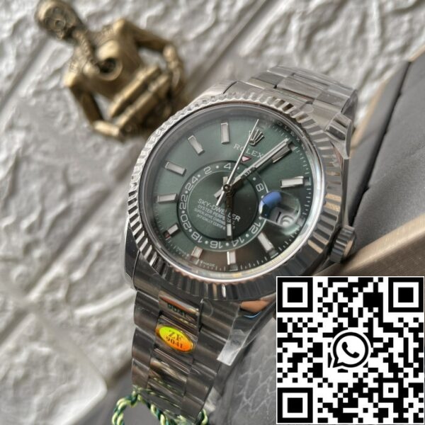 fotografija 1 2024 07 23 00 09 34 Rolex Sky Dweller M336934-0001 1:1 Najboljša izdaja ZF Factory Green Dial