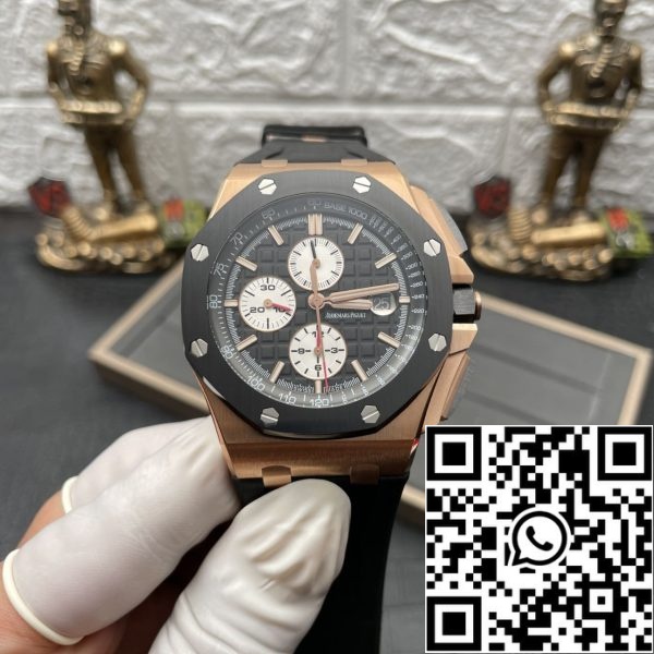 foto 1 2024 07 25 15 23 39 Audemars Piguet Royal Oak Offshore 26401RO.OO.A002CA.01 1:1 Beste Editie APF Fabriek Zwarte Wijzerplaat