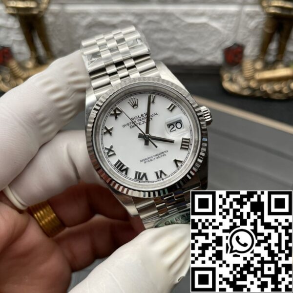 снимка 2 2024 07 22 23 58 15 Rolex Datejust M126234-0025 36MM 1:1 Най-добро издание Чиста фабрика от неръждаема стомана