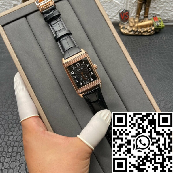 снимка 2 2024 07 29 23 06 43 Jaeger LeCoultre Reverso Q3732470 1:1 Best Edition Rose Gold Black Dial