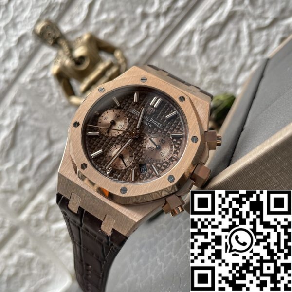 foto 4 2024 07 23 00 11 37 Audemars Piguet Royal Oak Cronógrafo 26331OR.OO.D821CR.01 1:1 Mejor Edición OM Fábrica Oro Rosa