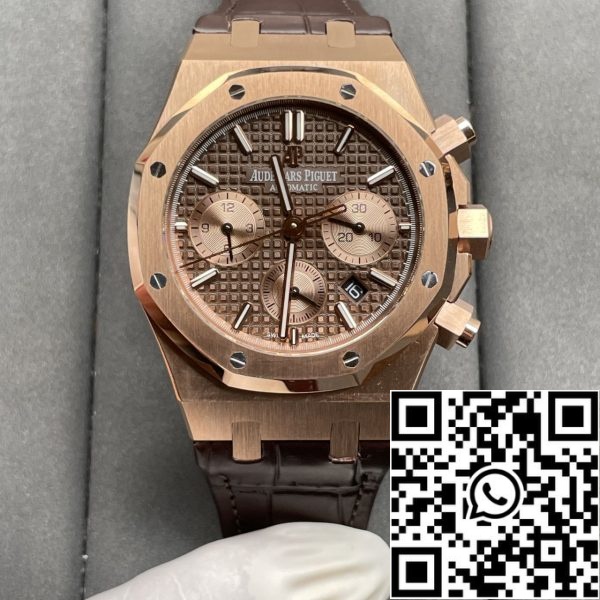 foto 5 2024 07 23 00 11 37 Audemars Piguet Royal Oak Cronógrafo 26331OR.OO.D821CR.01 1:1 Mejor Edición OM Fábrica Oro Rosa