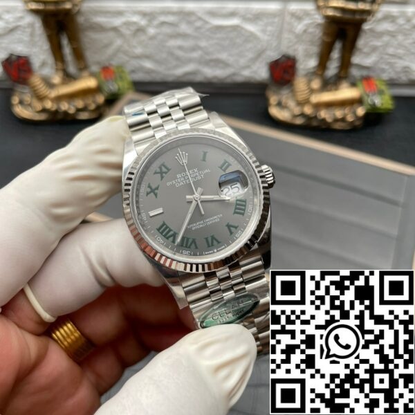 fotó 6 2024 07 07 11 05 55 Rolex Datejust M126234-0045 36MM Wimbledon számlap Tiszta Gyár