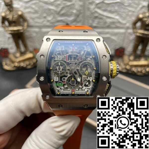 fénykép 6 2024 07 23 00 07 43 Richard Mille RM11-03 1:1 Best Edition KV Factory narancssárga szíj