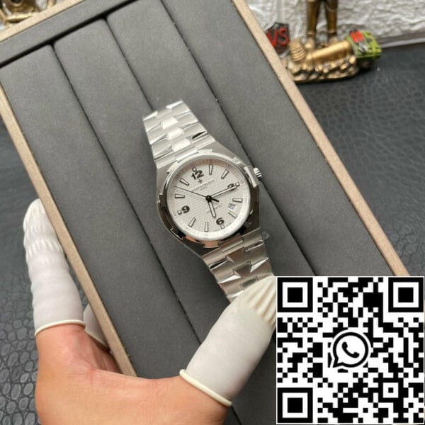 valokuva 7 2024 07 22 23 52 13 Vacheron Constantin Overseas 47040 JJ Factory 1:1 Best Edition Sveitsin ETA9015 Valkoinen Dial