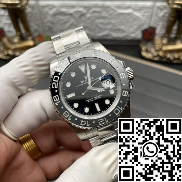 снимка 7 2024 07 22 23 56 52 Rolex GMT Master II m126710 Брус Уейн Батман 1:1 Най-добро издание Чиста фабрична каишка Oyster