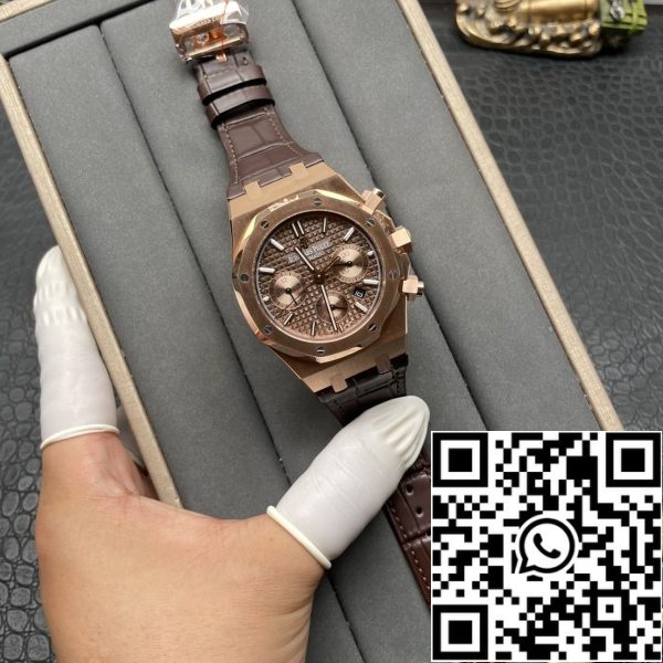 valokuva 7 2024 07 23 00 11 37 Audemars Piguet Royal Oak Chronograph 26331OR.OO.D821CR.01 1:1 Best Edition OM Factory Rose Gold