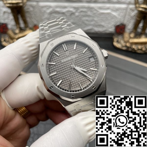 foto 8 2024 07 23 00 12 08 Audemars Piguet Royal Oak 15500ST.OO.1220ST.02 1:1 Beste Editie ZF Fabriek V2 Versie Grijze Wijzerplaat