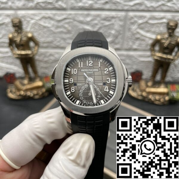 valokuva 9 2024 08 03 07 50 26 Patek Philippe Aquanaut 5164A-001 1:1 Best Edition ZF Factory musta soittaa