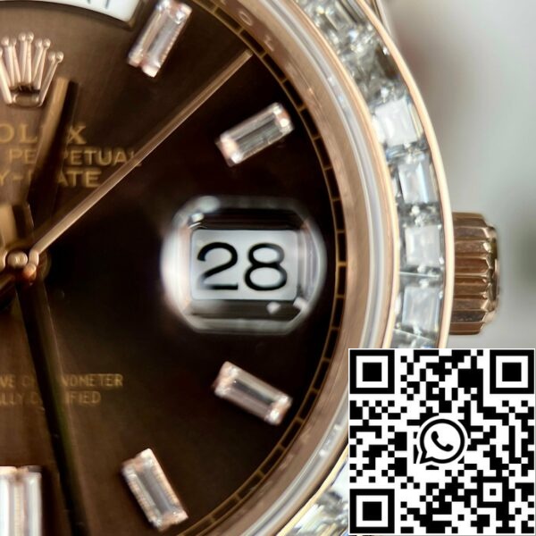 z4590464771290 a679324df602bf90ac475e79c7c5e91c bb95f0fb 5f73 4c65 ab8b 202c961875d1 Rolex Day-Date 36 128235-0037 40mm 18k recubierto de oro rosa 3235 Movimiento GM Fábrica