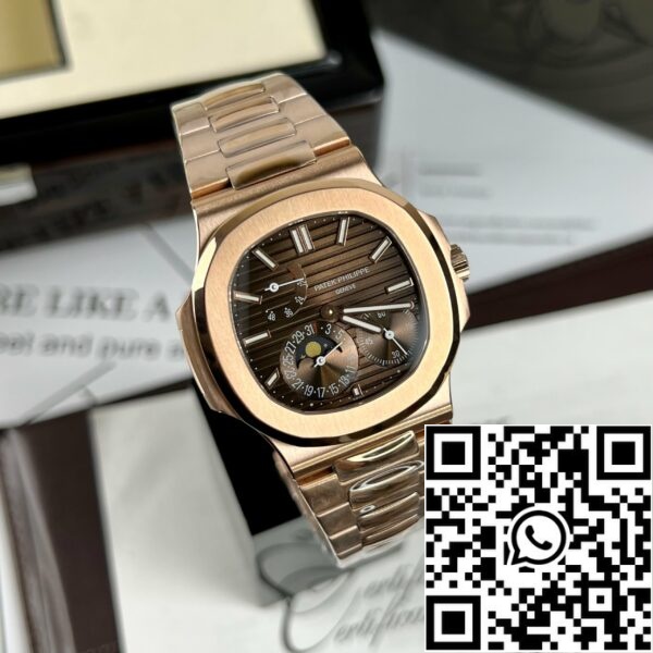 z4591071154372 1318e96ea12d8ee2d47dd65fad775c12 Patek Philippe Nautilus 5712/1R-001 с покритие от 18-каратово розово злато