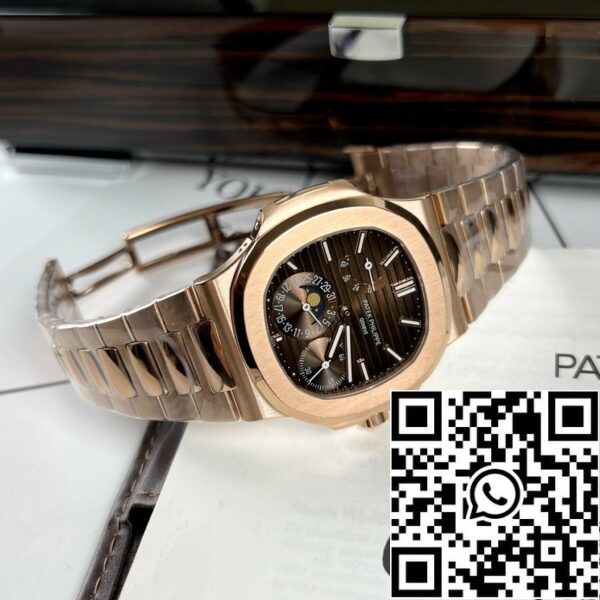 z4591071164287 54e59b6c188f953de8b24c2095168204 Patek Philippe Nautilus 5712/1R-001 с покритие от 18-каратово розово злато