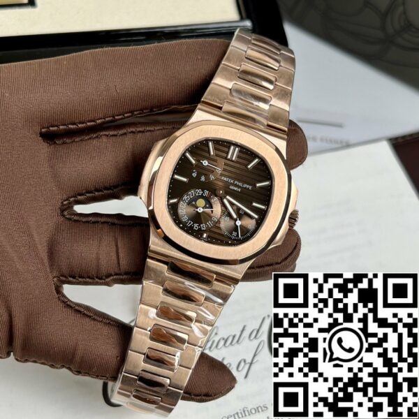 z4591071181585 d67dae7a96d8491849edadc18eee08e8 Patek Philippe Nautilus 5712/1R-001 18k rosaguld belagt