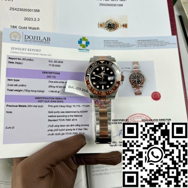 z4591906727131 93836dcd71eb7ed8d9d6e8e7317b509d 352ed49b 7b7e 45da b523 59e924bdbcae Rolex GMT-Master II Root Beer Herenhorloge 126711CHNR-0002 Roségoud Gewikkeld