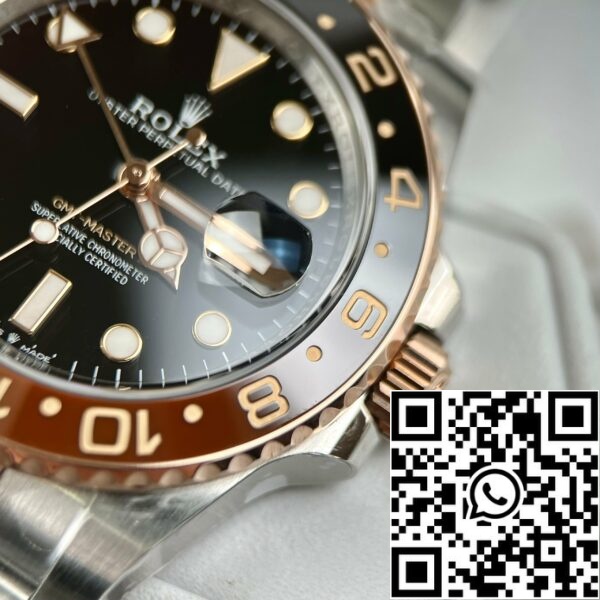 z4591906760836 2c3743677414bc6838f6718188522bb9 ed5702a9 b8f7 435c a0e6 1ed65d648b63 Rolex GMT-Master II Root Beer Ceas pentru bărbați 126711CHNR-0002 Aur roz Învelit