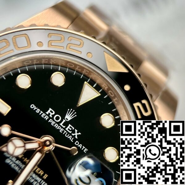 z4591912070730 c5950028d8d17638fde9d6070f5cb855 57d0adfb 5e72 41ca 895f 7b3cea004c9a Rolex GMT-Master II Everose Gold Root Beer Brown 126715CHNR 40mm Rose Gold Emballerad från ren fabrik