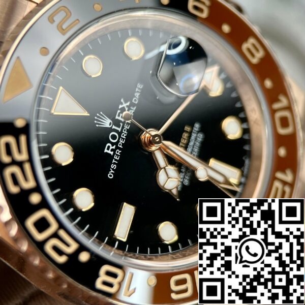 z4591912077840 dbb9490b25f221b0e927427463eba2bc 8acd89eb e97b 492b bf3e 65bc7bd701ed Rolex GMT-Master II Everose Gold Root Beer Brown 126715CHNR 40mm Rose Gold Wrapped uit Schone Fabriek