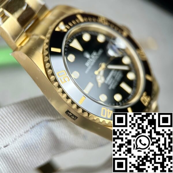 z4619445970396 0a3750480c4c95d66b96fe5d2ee37193 c76b1e36 6afd 4dfe 874b fce1f2505c17 Rolex Submariner Date Black Dial Yellow Gold Ceas pentru bărbați 126618LN-0002 învelit în aur de 18k