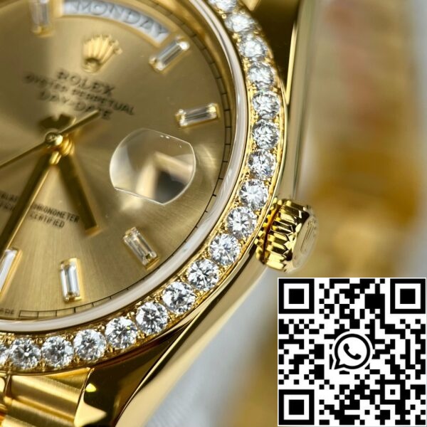 z4620356915042 bc98a3a325d3a9b5d50d80abb4fb9f64 42d0581d 153e 4b75 b2ea 933d6bfba388 Rolex Day-Date 40 228348rbr-0002 Yellow Gold Or 18k incrusté de diamants artificiels