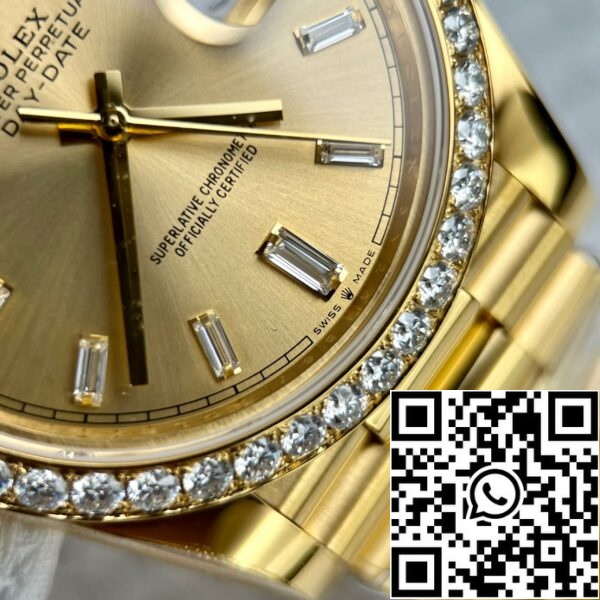 z4620356918205 4d2a8b8d2c70cb2758fe498e00a5bf54 0151cd74 9aec 4e75 8f96 faa9b152d291 Rolex Day-Date 40 228348rbr-0002 Желтое золото 18k золото инкрустированное искусственными бриллиантами