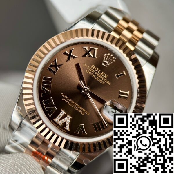 z4631827505217 0b2af7cf71213220f1f8ca197df2881d 3e40b1ee ff6a 4ce7 83de b2978f635da8 Rolex Datejust 31 M278271-0004 Oystersteel με επικάλυψη 18k ροζ χρυσό