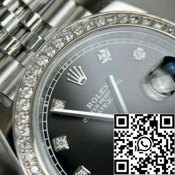 z4631947842316 71b72616328842477d75f0d7e5e77c02 063ac7bc fb91 4985 be21 b77bca370ed7 Rolex Datejust 41 Black Diamond Men's Watch 126334-0012 custom moissanite