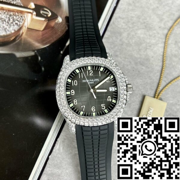 z4634297094446 7d4b4b4858f2e0729a79f3786dbbf8ca Patek Philippe Aquanaut 5167A-001 1:1 Best Edition 3K Factory Custom Mossanite