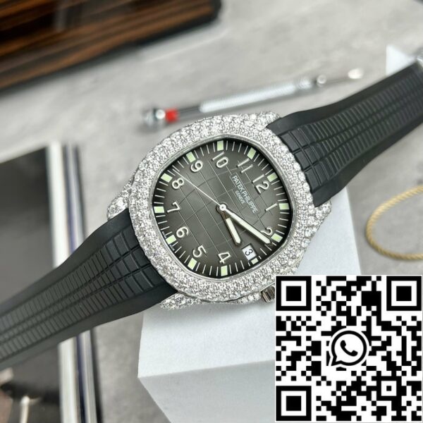 z4634297109186 c65b50f2c6d744b536a0f60587ad7058 Patek Philippe Aquanaut 5167A-001 1:1 Най-добро издание 3K Фабрика по поръчка Mossanite