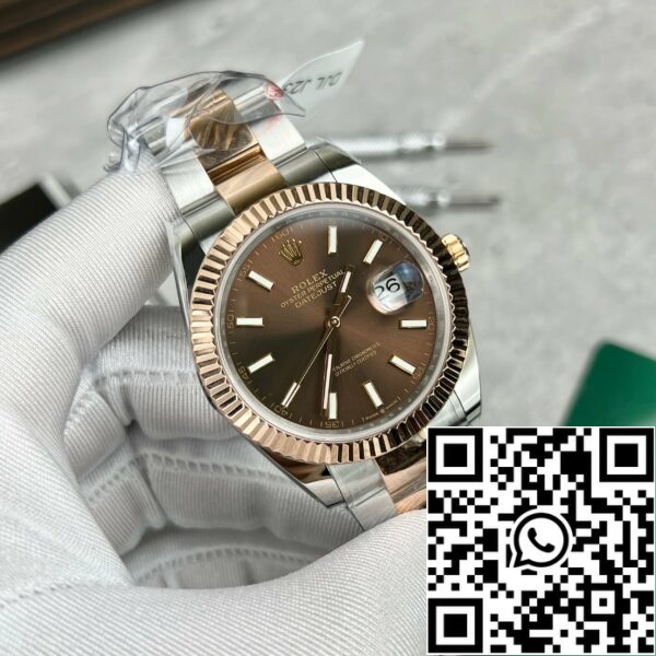 z4634563071199 2fb90f7669cf3bcd7e8255eb05bd68bf a82b7542 af3c 4e0a 9744 5ed05b1ce00d Rolex Datejust 41 Ανδρικό αυτόματο ρολόι 126331-0001 18k Rose gold coated