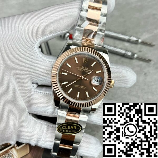 z4634563092338 e0efee1f990bccc27a340d61f9eca656 43bb9ee9 8eb0 437c ae0c 64a1d40f89e1 Rolex Datejust 41 Men's Automatic Watch 126331-0001 18k Rose gold coated