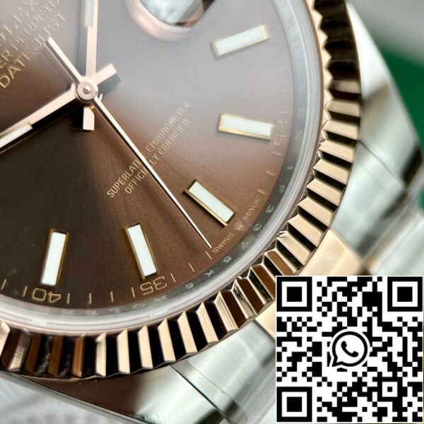 z4634563124064 506cb4af06b84d9ec7229bb2f484f0f0 f3fee1ba e566 4538 afdd 00802436b53d Rolex Datejust 41 Men's Automatic Watch 126331-0001 18k Rose gold coated