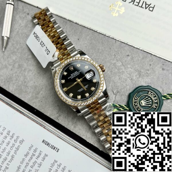 z4635555869107 41488fe5ec3bc4e306936f3ff235cff6 41eb21fc d6d7 4950 8cf3 1efd8a48606d Rolex Datejust 36mm Timantit 126283RBR 18k keltainen kulta ja moissanite