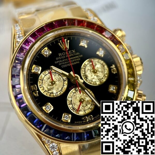 z4637087346701 2eacc7daa49339f1ba2ace0ef85ed946 1b741735 ce69 47ed 9a04 3cf683f46880 Rolex Cosmograph Daytona Rainbow 116598 RBOW-78608 [Custom Gold, Moissanit, Rubinstein]