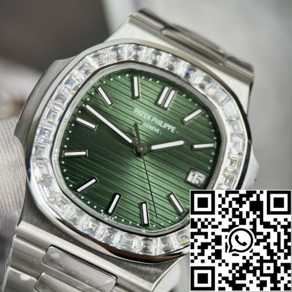 z4645735094806 62a4d66b0abc339101f35aee121a5a35 Patek Philippe Nautilus 5711/1A-014 из 3K бриллиантов фабричного и индивидуального производства Moissanite