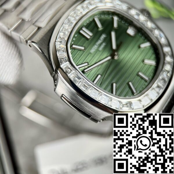 z4645735107458 2100f496e8c980b729123b8a370f44da Patek Philippe Nautilus 5711/1A-014 valmistettu 3K Tehtaan ja mukautetun Moissanite timantteja