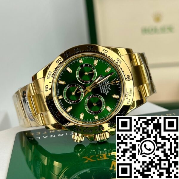 z4646362108758 23b2fcae503873f2b453b017b90619 9434653a a43f 425c ae9f 74e7b7e6e48c Rolex Oro Giallo Cosmograph Daytona 40 Orologio Quadrante Verde Arabo 116508 Rivestito Oro Giallo 18k